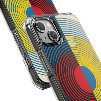 Blue Impact MagSafe Phone Case for iPhone - Primary Circuit Orbit