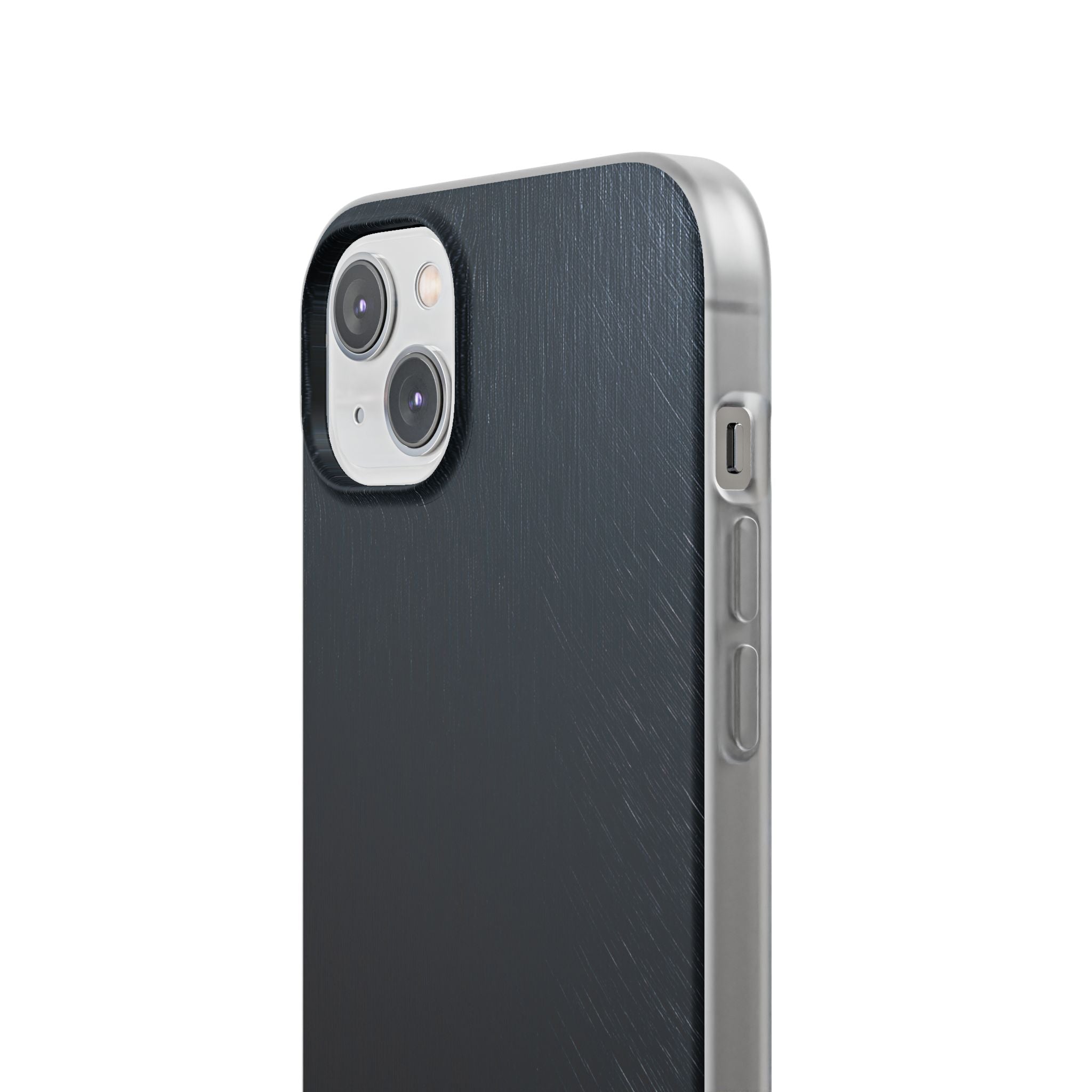 Black Lite Phone Case for iPhone - Midnight Brushed Grain