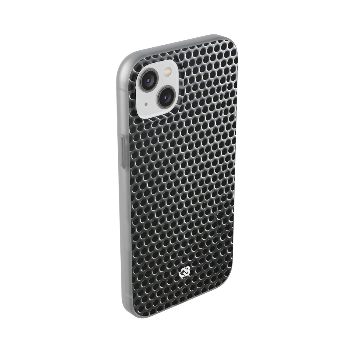 Brushed Perforated Steel · Lite Phone Case for iPhone ·  Silver
