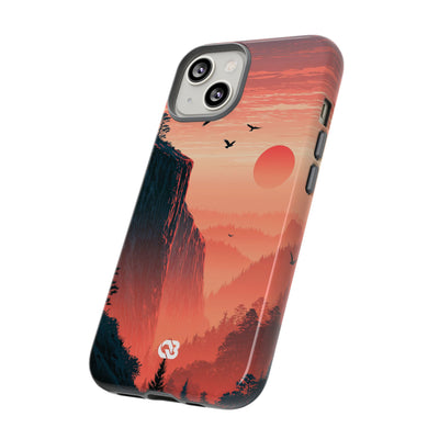 Orange Tough Phone Case for iPhone - Crimson Ridge Flight