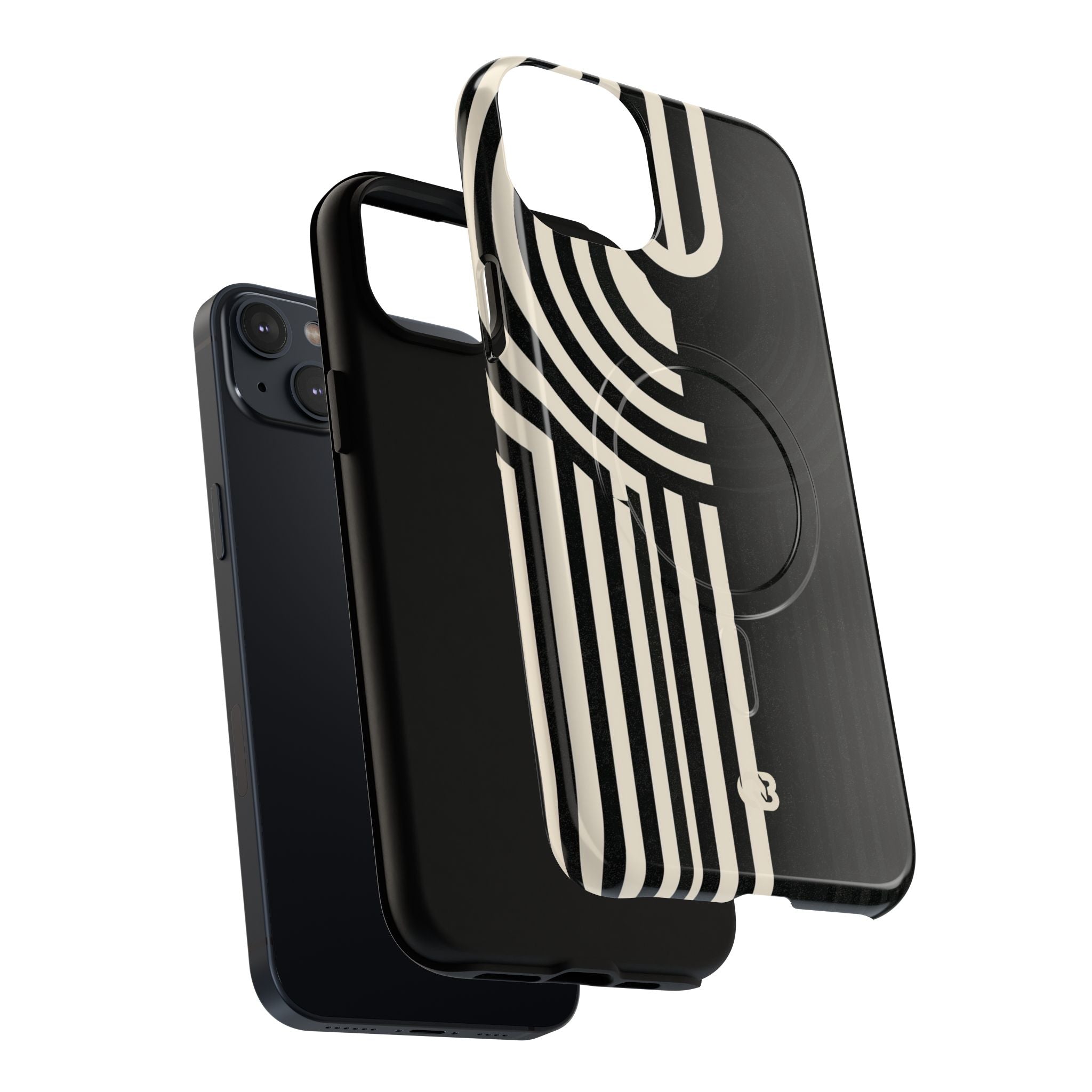 Beige Tough 2.0 Magsafe Phone Case for iPhone - Monolith Ivory Signal