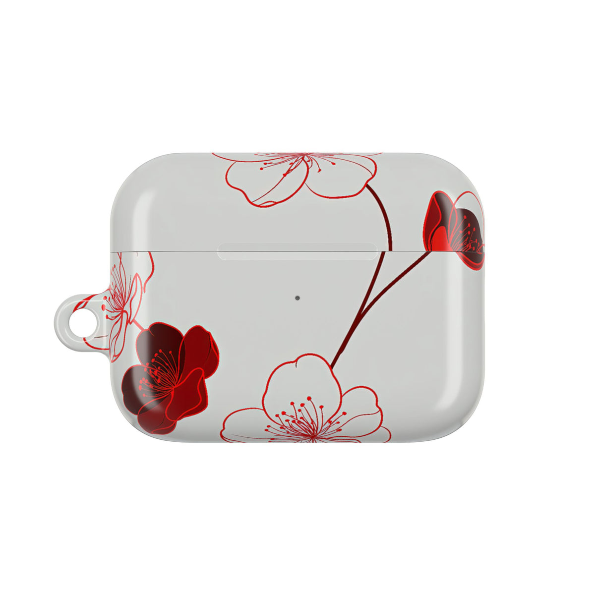 Crimson Sakura Blossom · Hard Case for AirPods & AirPods Pro · Red