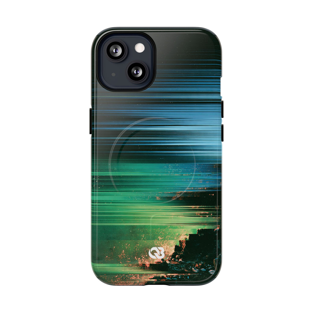 Digital Shoreline Drift · Tough 2.0 Magnetic Phone Case for iPhone · Teal