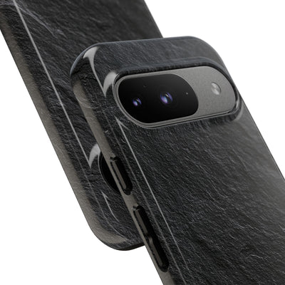 Black Tough Phone Case for Google Pixel - Raw Obsidian Slate