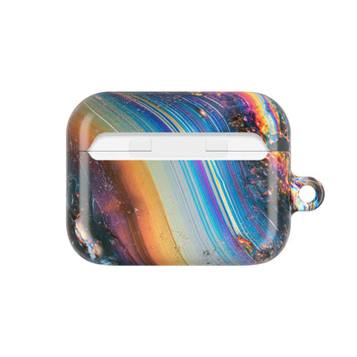 Prismatic Aura Flow · Hard Case for AirPods & AirPods Pro · Blue