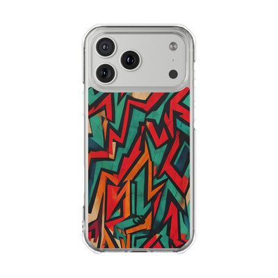 Jagged Teal Static · Impact Phone Case for iPhone · Magsafe
