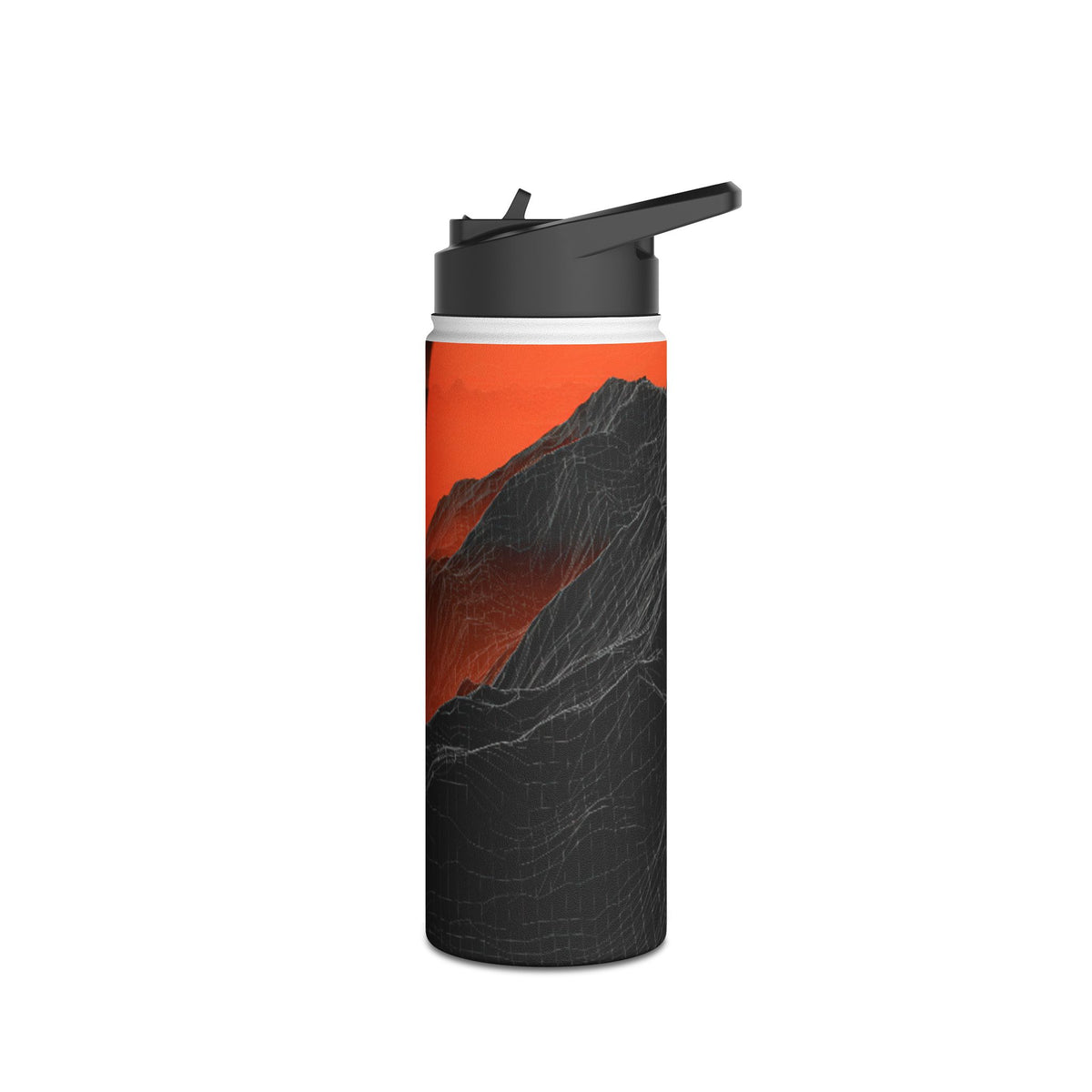 Solar Ridge Mesh · Insulated Water Bottle · Black