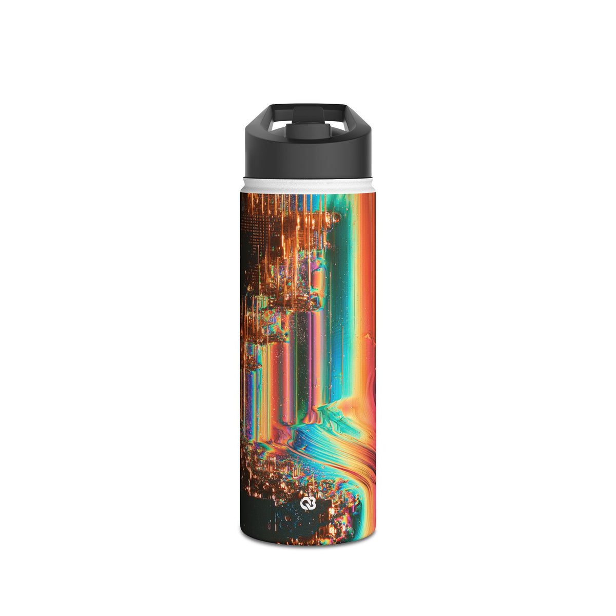 Prismatic Circuit · Insulated Water Bottle · Black