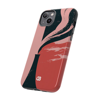 Pink Tough Phone Case for iPhone - Cinder Rose Plume