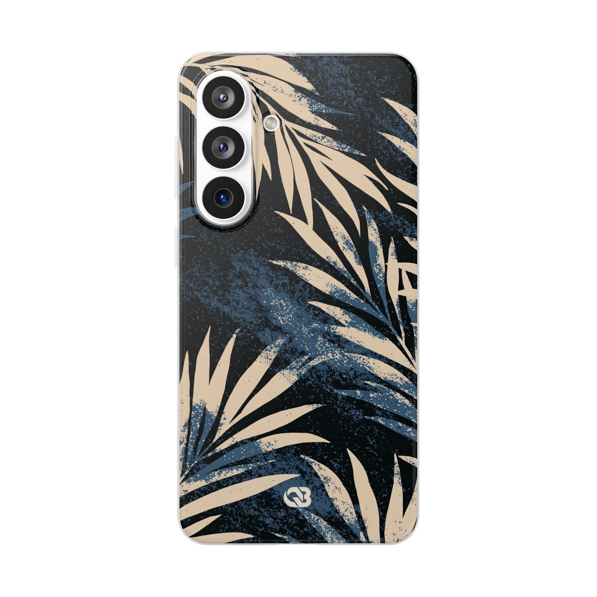 Blue Lite Phone Case for Samsung - Midnight Indigo Palm