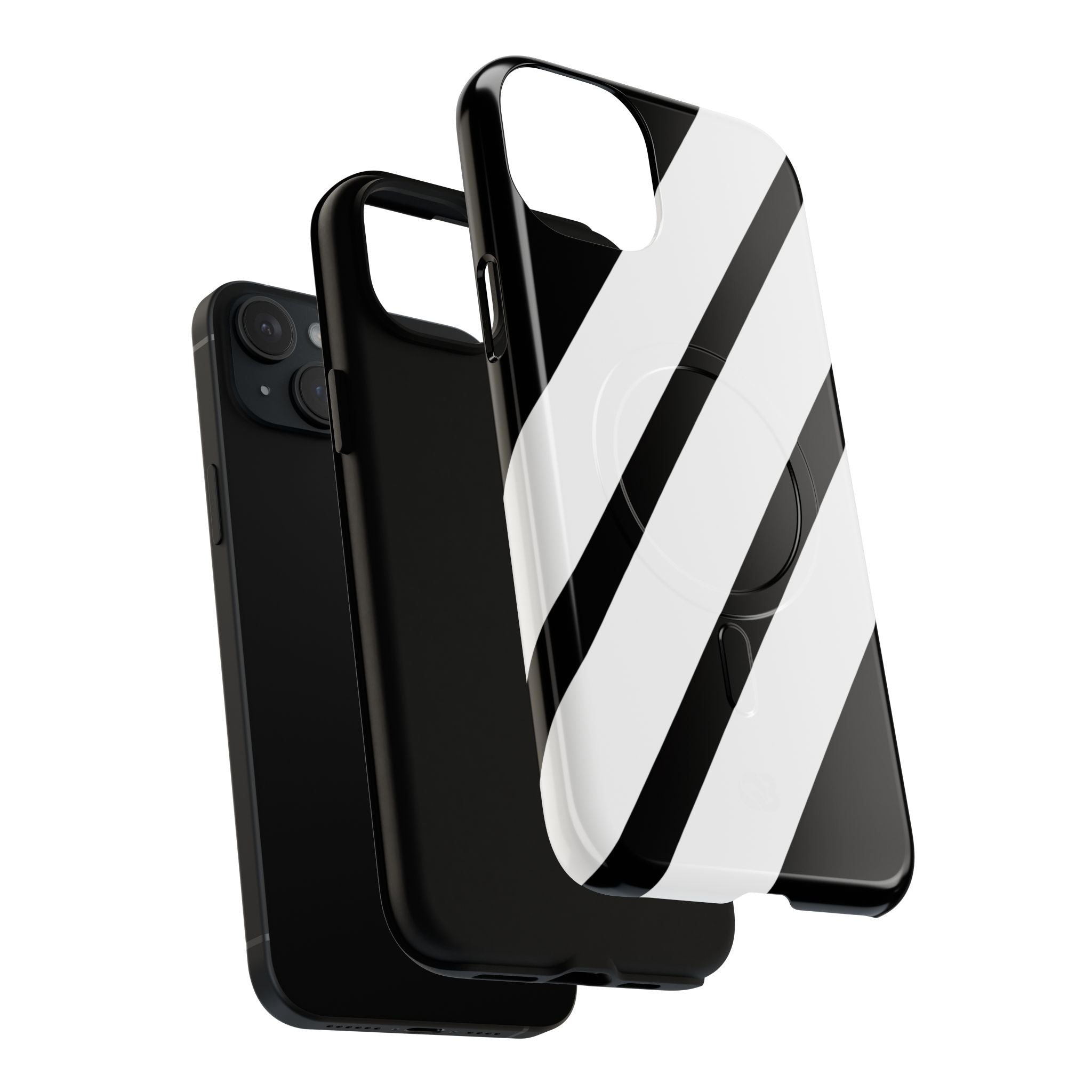 Obsidian White Bars · Tough+ Phone Case for iPhone · Magsafe