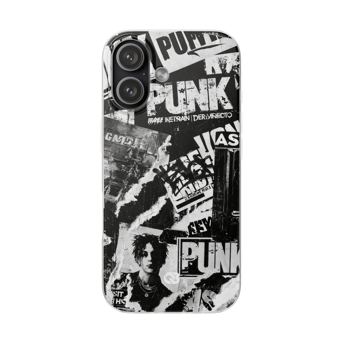 Underground Punk Collage · Lite Phone Case for iPhone ·  Black