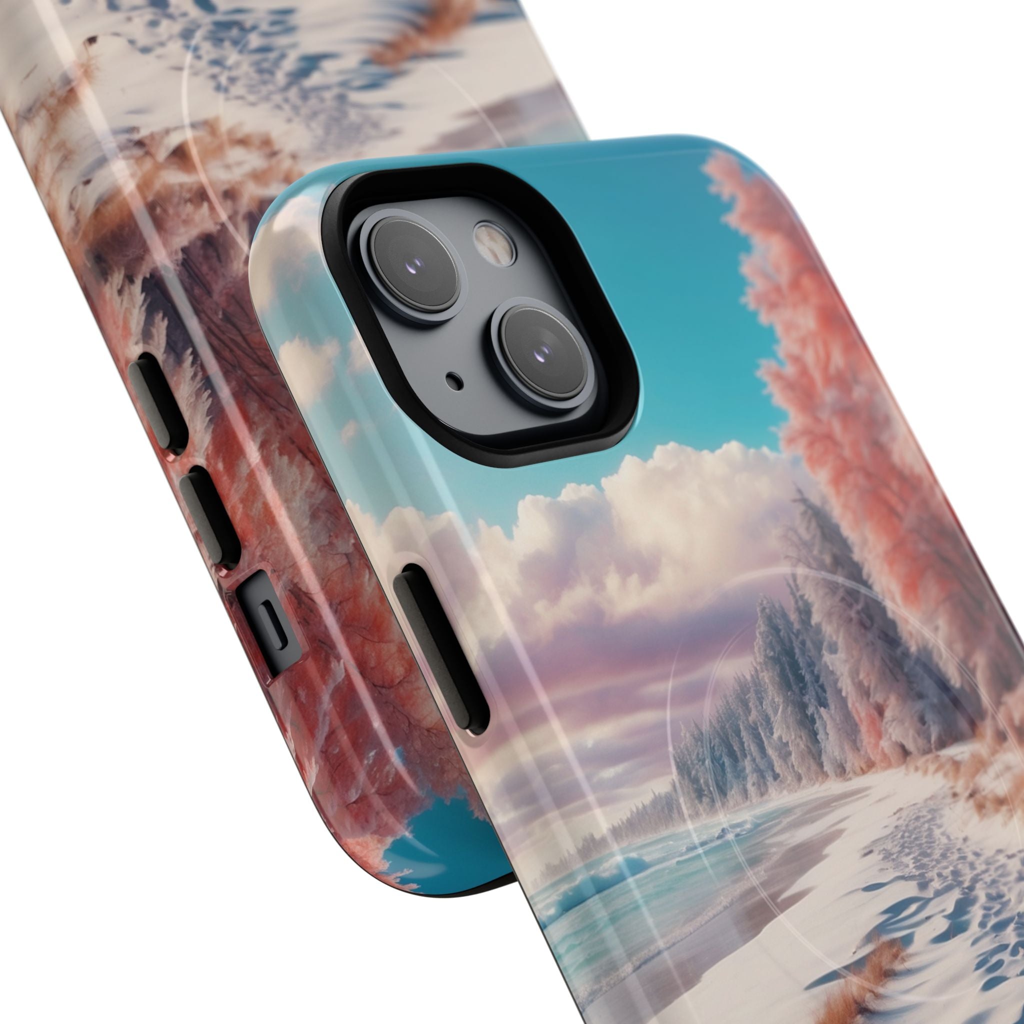 Snowy Footprints iPhone 14 Plus Case - Tough+