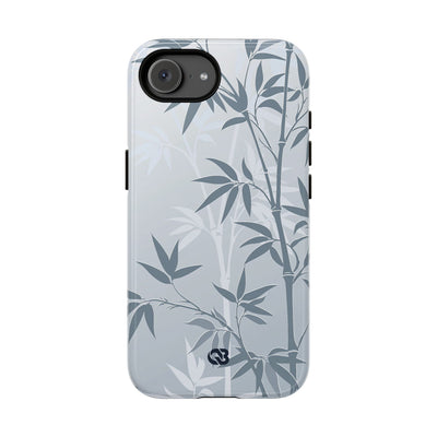 Misty Bamboo Grove · Tough Phone Case for iPhone · Blue