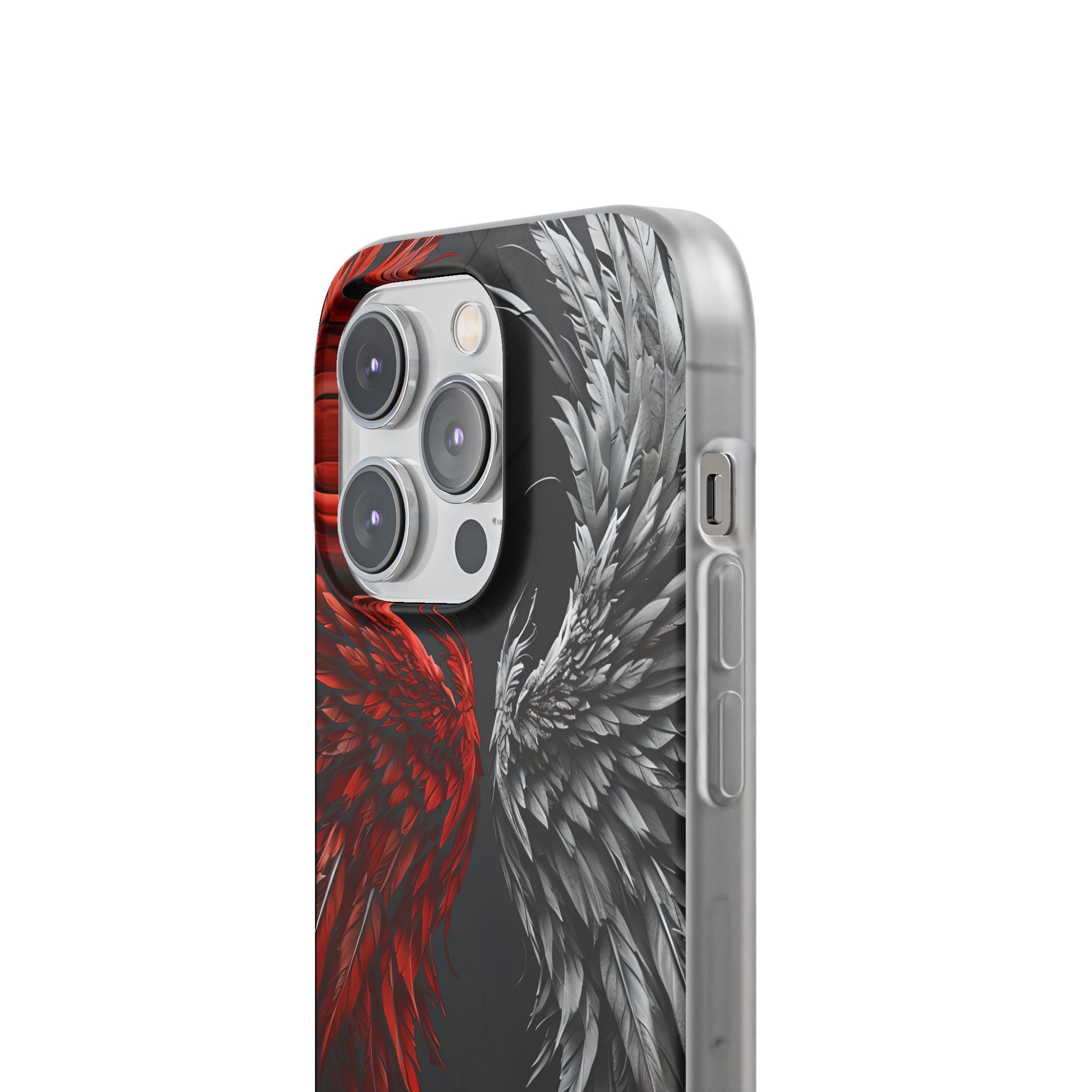 Crimson White Wings iPhone 14 Pro Case - Soft
