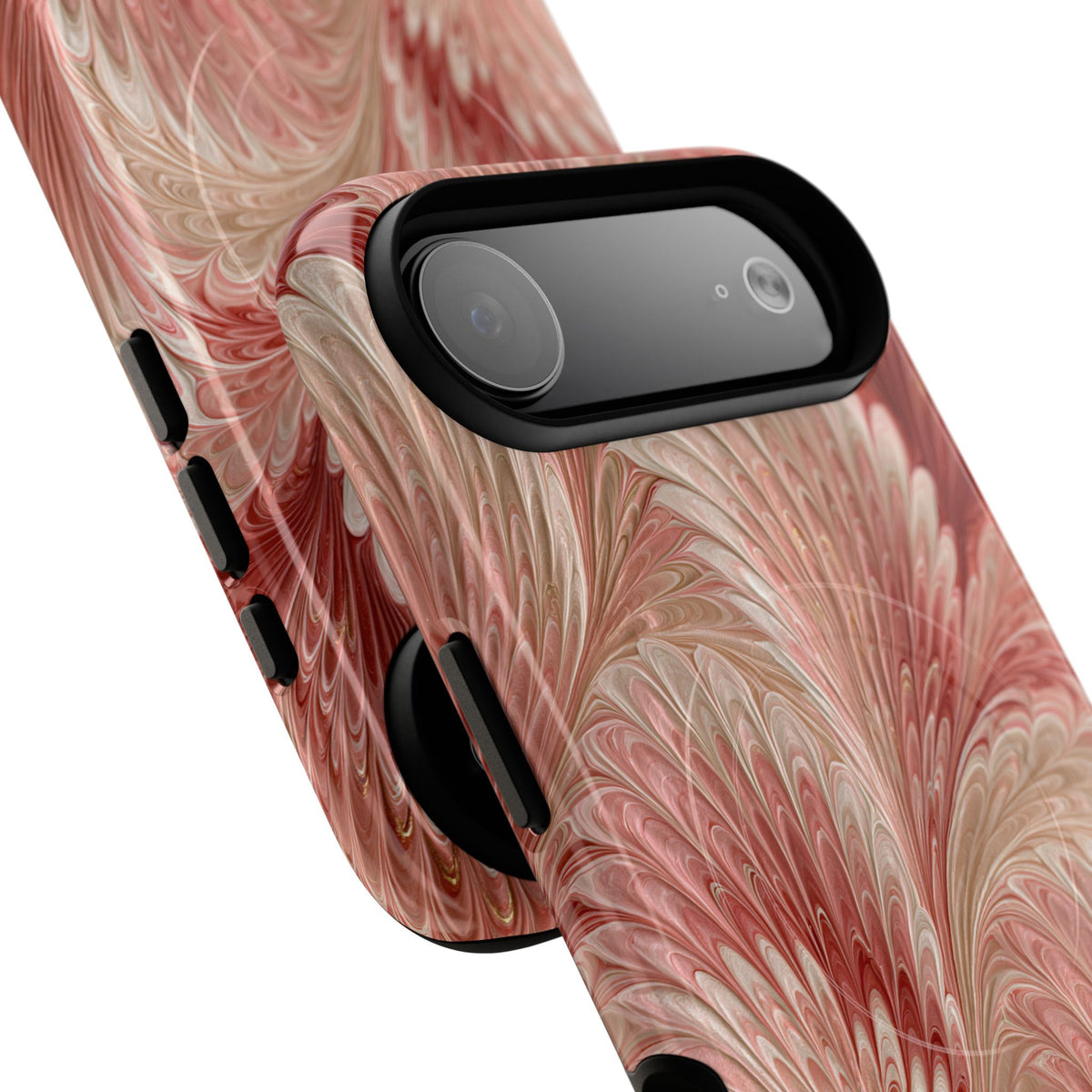 Blush Petal Plume · Tough 2.0 Magnetic Phone Case for iPhone · Pink