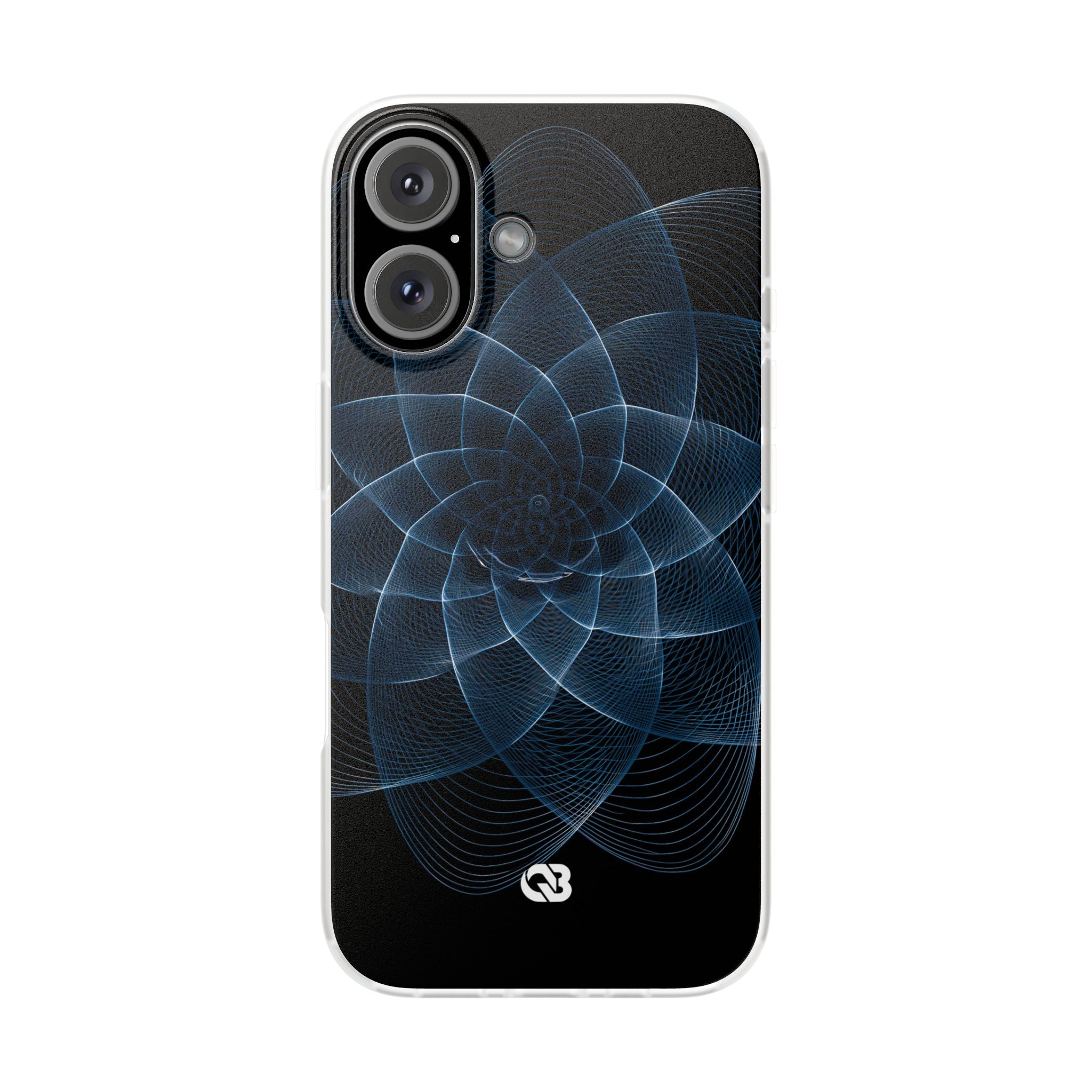 Blue Lite Phone Case for iPhone - Cobalt Geometric Bloom