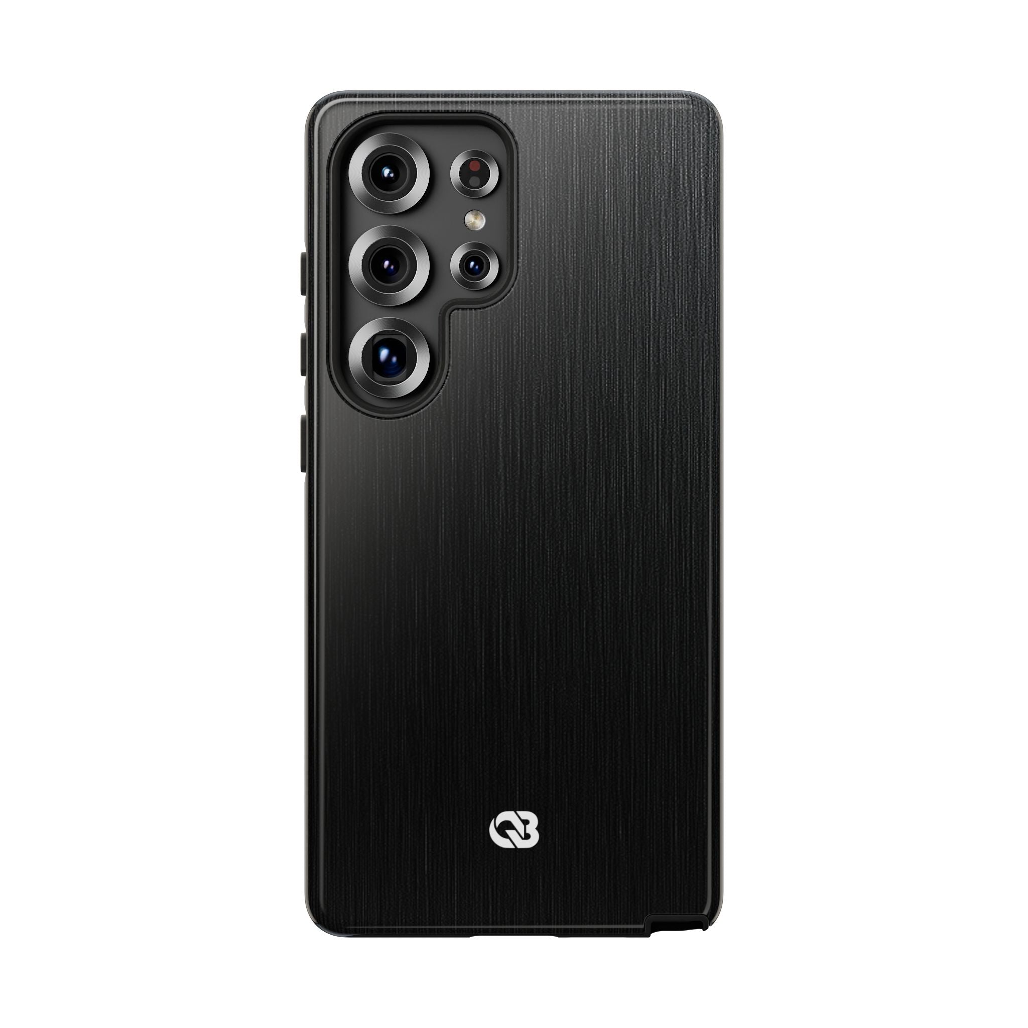 Black Tough Phone Case for Samsung - Brushed Obsidian Slate
