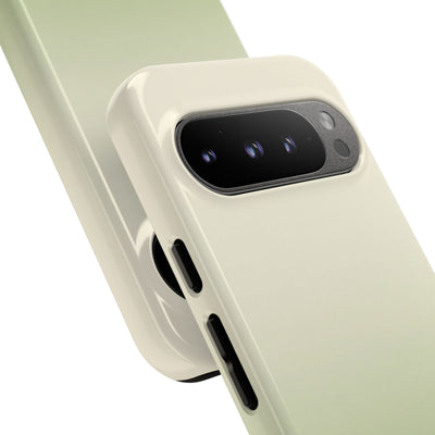 Green Tough Phone Case for Google Pixel - Bone Sage Fade