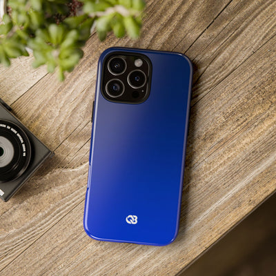 Blue Tough Phone Case for iPhone - Cobalt Depth Shift