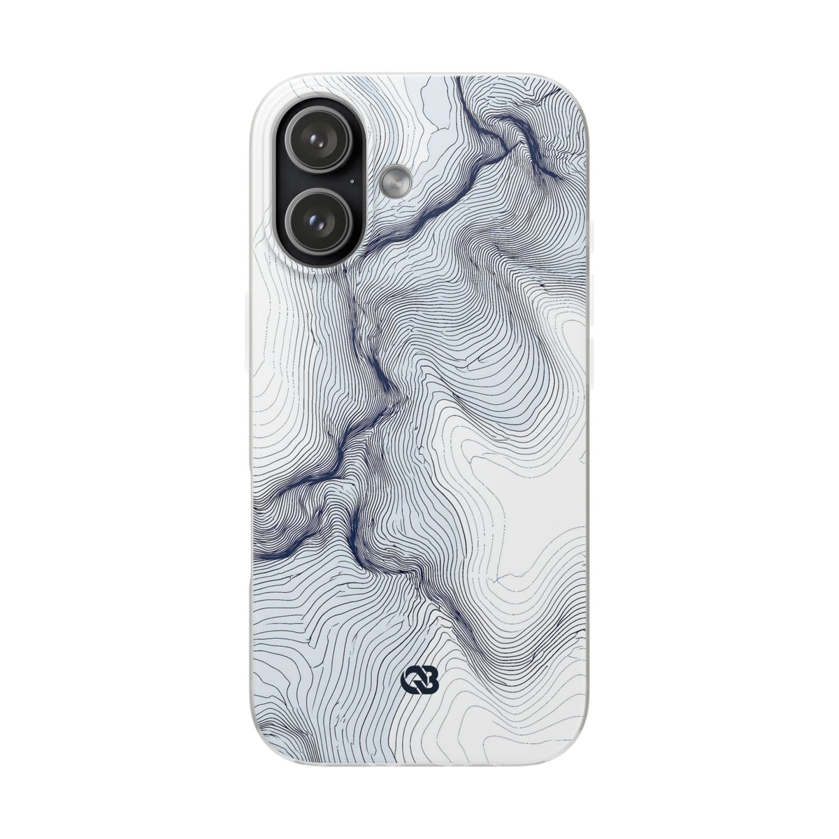 Nordic Ridge Contour · Lite Phone Case for iPhone ·  White