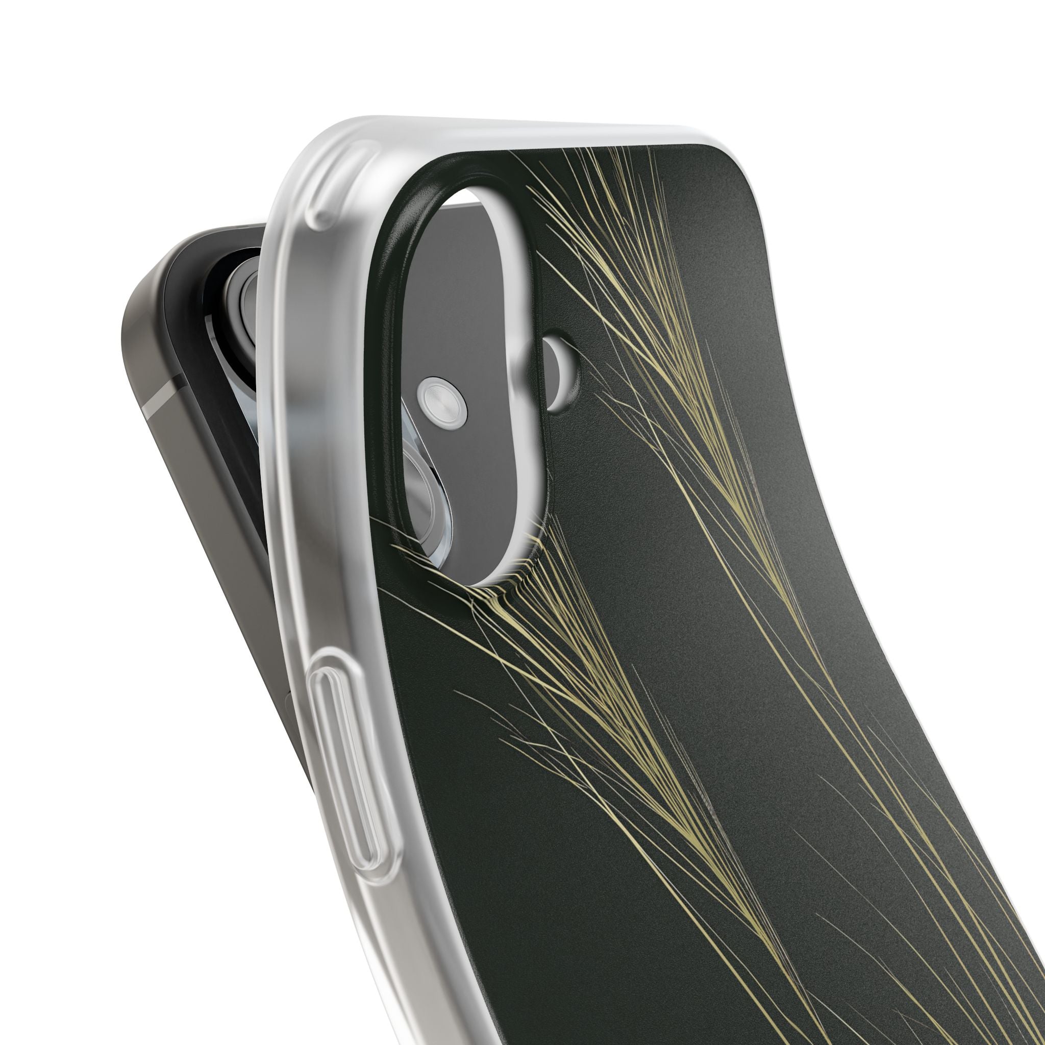 Green Lite Phone Case for iPhone - Midnight Gilded Grass