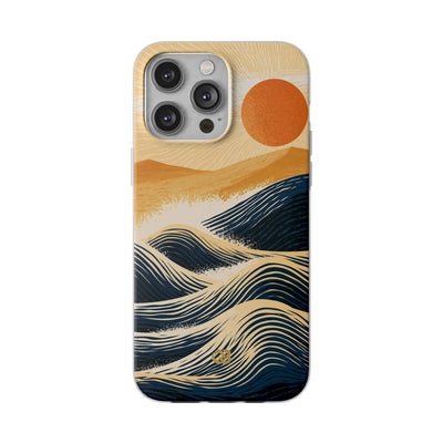 Blue Lite Phone Case for iPhone - Kyoto Cresting Tide
