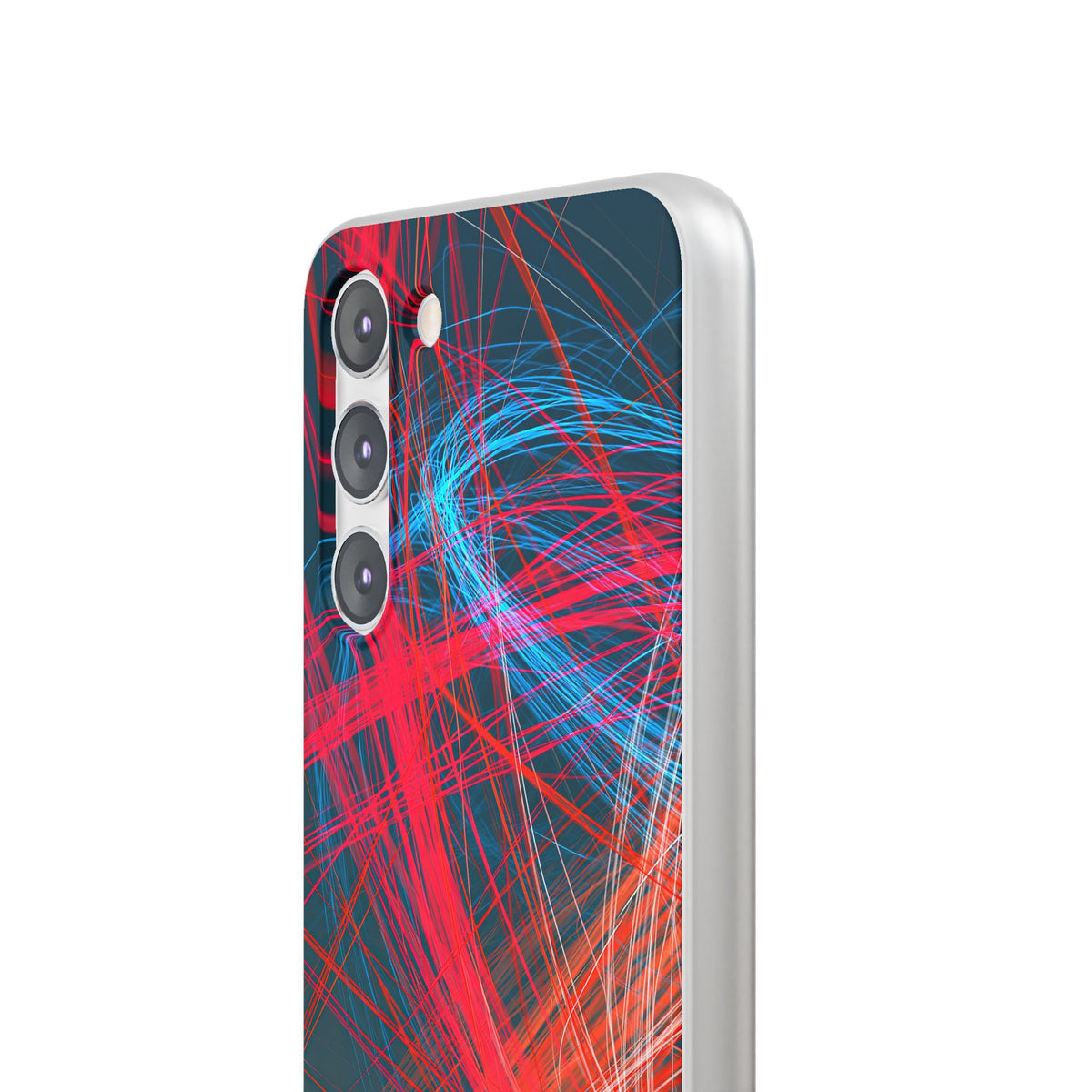 Neon Fiber Stream · Lite Phone Case for Samsung · Red