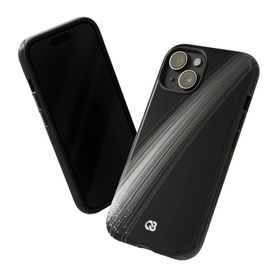Black Tough Phone Case for iPhone - Linear Velocity Beam