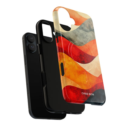 Cracked Wave Sunset iPhone 16 Plus Case - Tough+