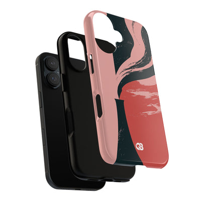 Pink Tough Phone Case for iPhone - Cinder Rose Plume