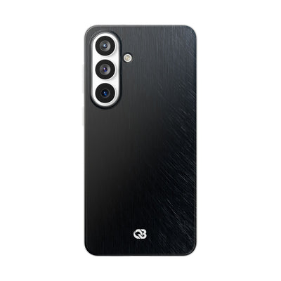 Black Lite Phone Case for Samsung - Midnight Brushed Grain