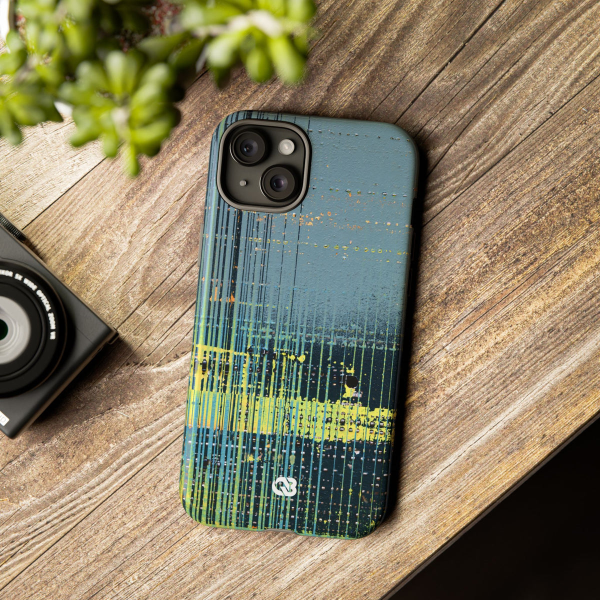 Acid Raster Circuit · Tough Phone Case for iPhone · Teal