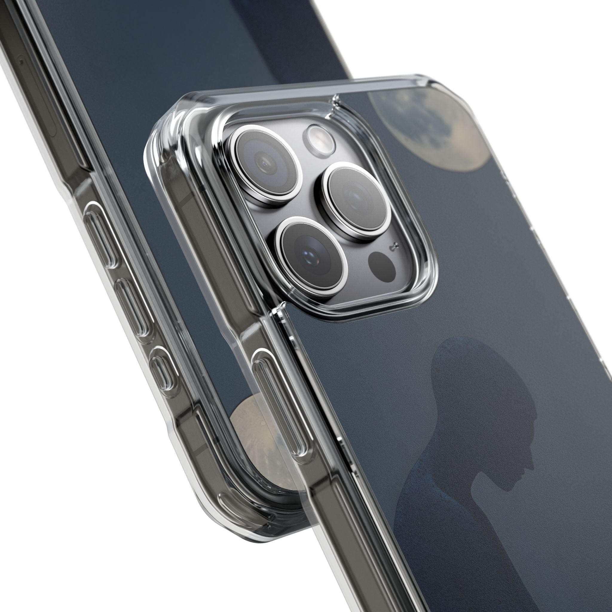 Mondbeschienene Kontemplation iPhone 15 Pro Max Case - Impact