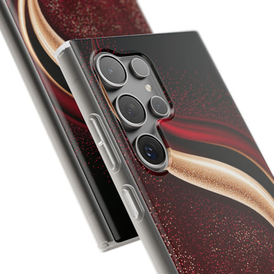 Gilded Crimson Flow · Lite Phone Case for Samsung · Red