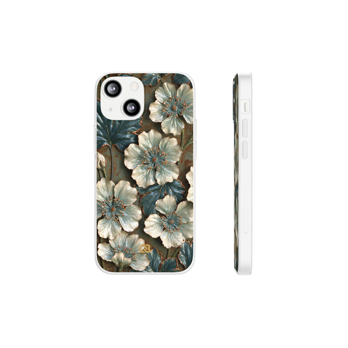 Gilded Blossom Reverie · Lite Phone Case for iPhone ·  Teal