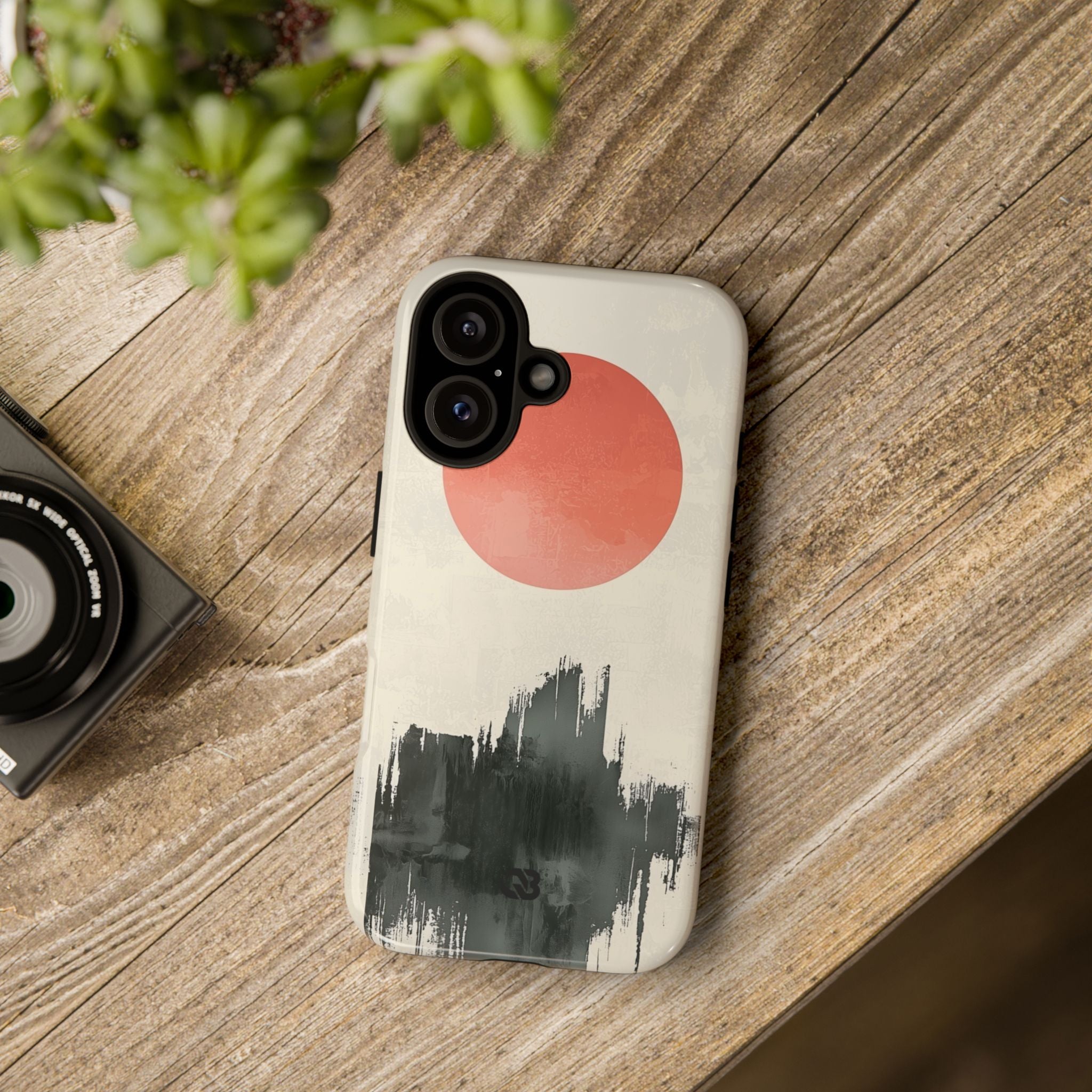 Crimson Sun Strokes · Coque de téléphone Tough pour iPhone