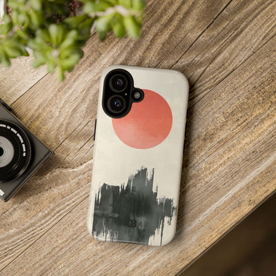 Crimson Sun Strokes · Coque de téléphone Tough pour iPhone