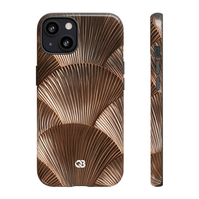 Rose Gilded Fan · Tough Phone Case for iPhone · Gold