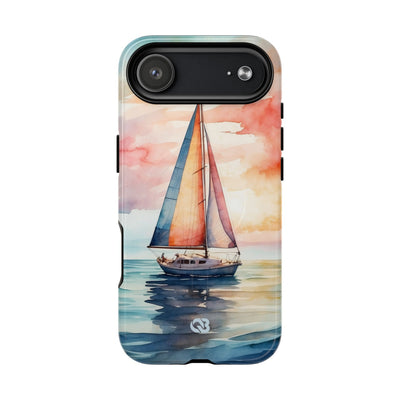 Crimson Horizon Sail · Tough+ Phone Case for iPhone · Magsafe