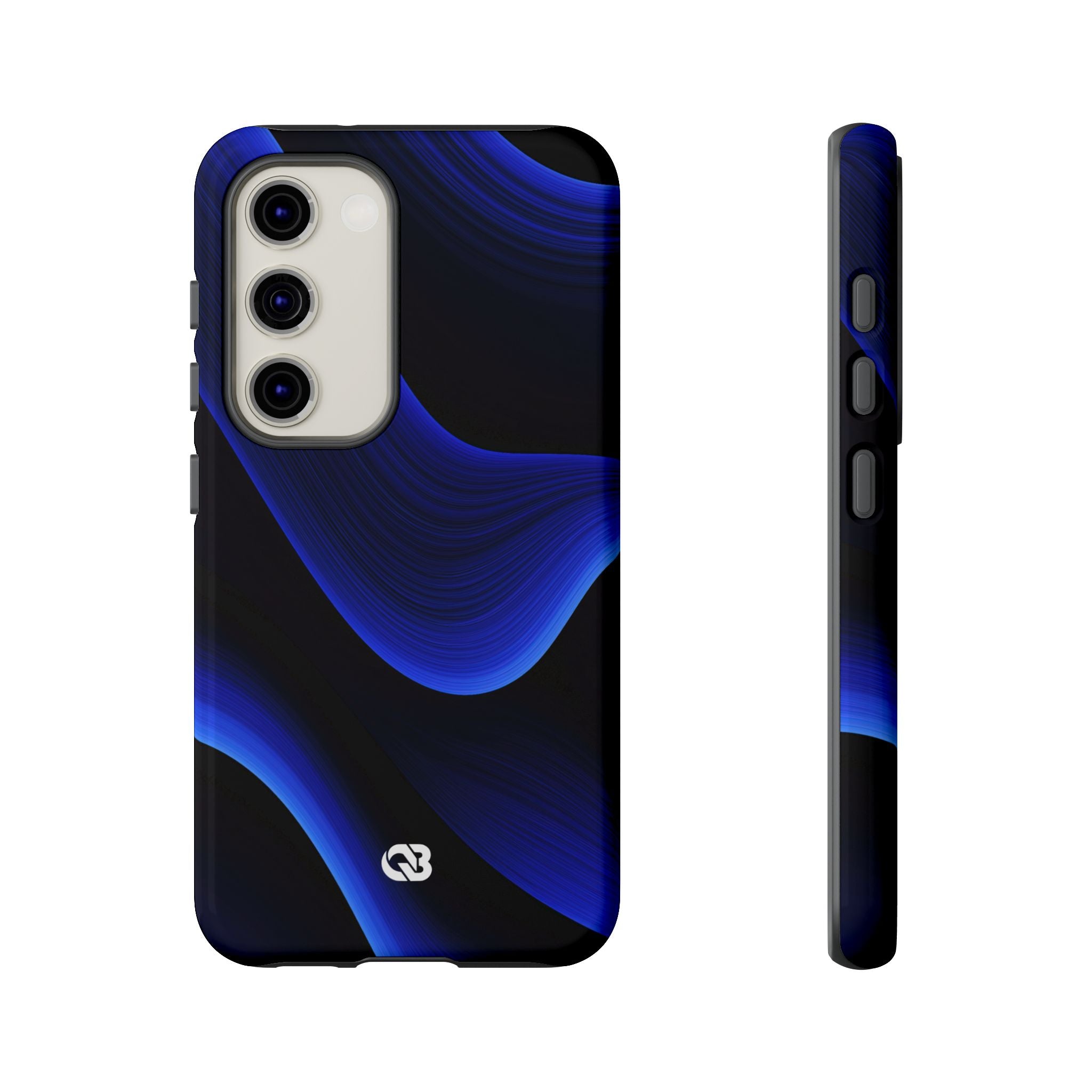 Blue Tough Phone Case for Samsung - Electric Cobalt Flow