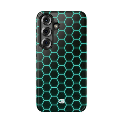 Neon Hex Spectrum · Tough Phone Case for Samsung · Teal
