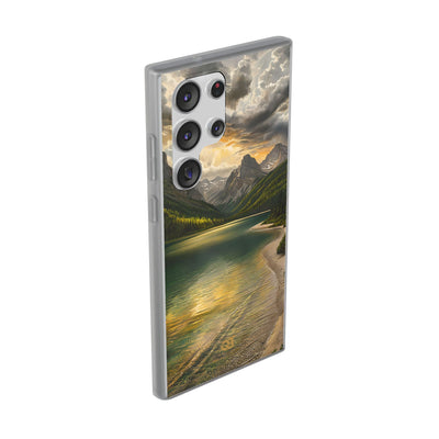 Gilded Mountain Lake · Soft Handyhülle für Samsung