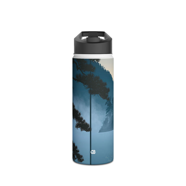 Misty Pine Horizon · Insulated Water Bottle · Teal