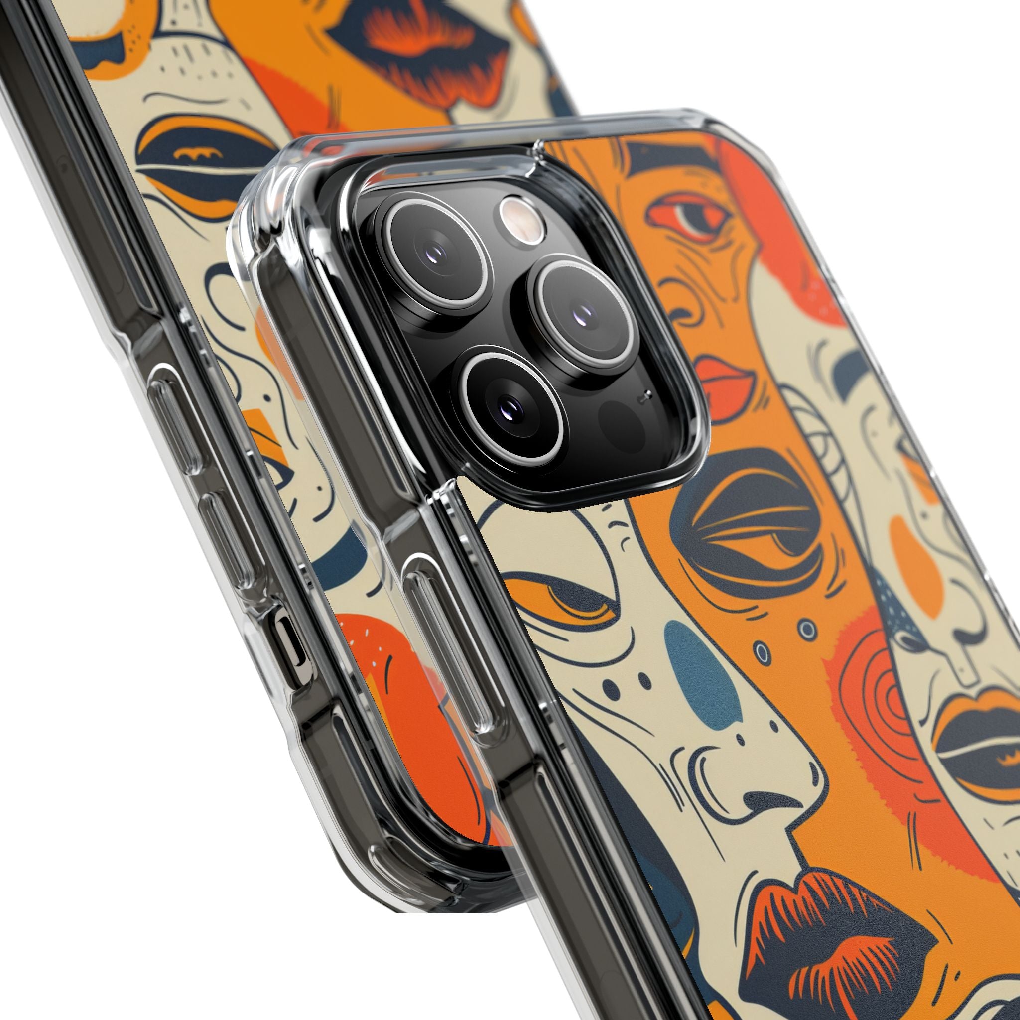 Tangled Faces Sunset iPhone 14 Pro Max Case - Impact