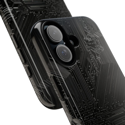 Obsidian Circuitry · Tough Phone Case for iPhone · Black