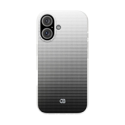 Black Lite Phone Case for iPhone - Obsidian Halftone Flux