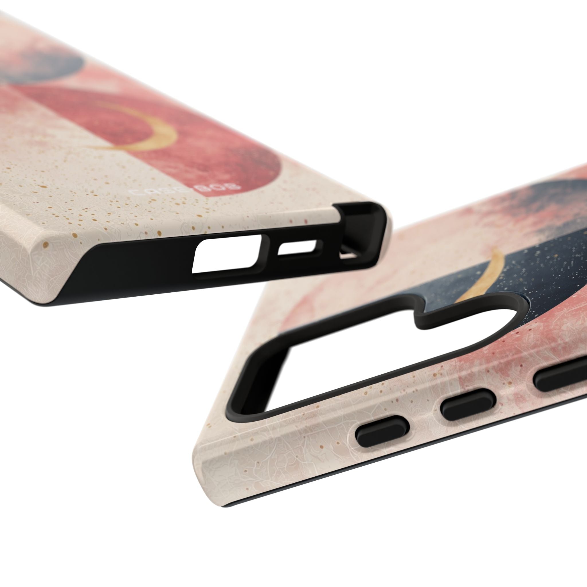 Kultainen kaarisilmukka Samsung S24 Ultra -kova suojus