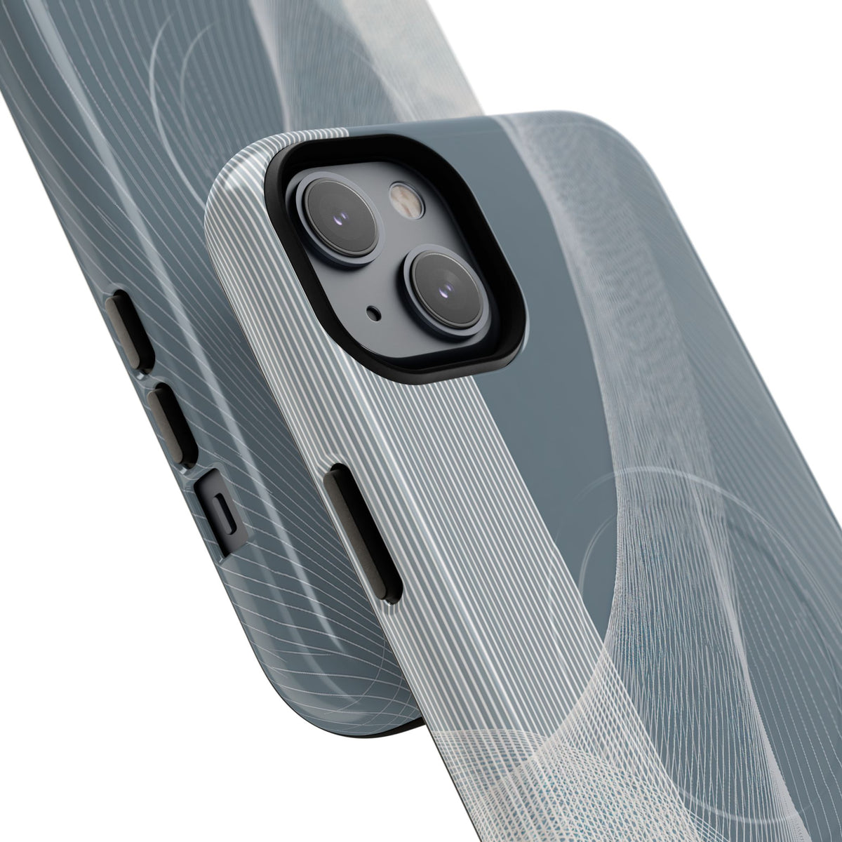 Slate Contour Drift · Tough 2.0 Magnetic Phone Case for iPhone · Grey