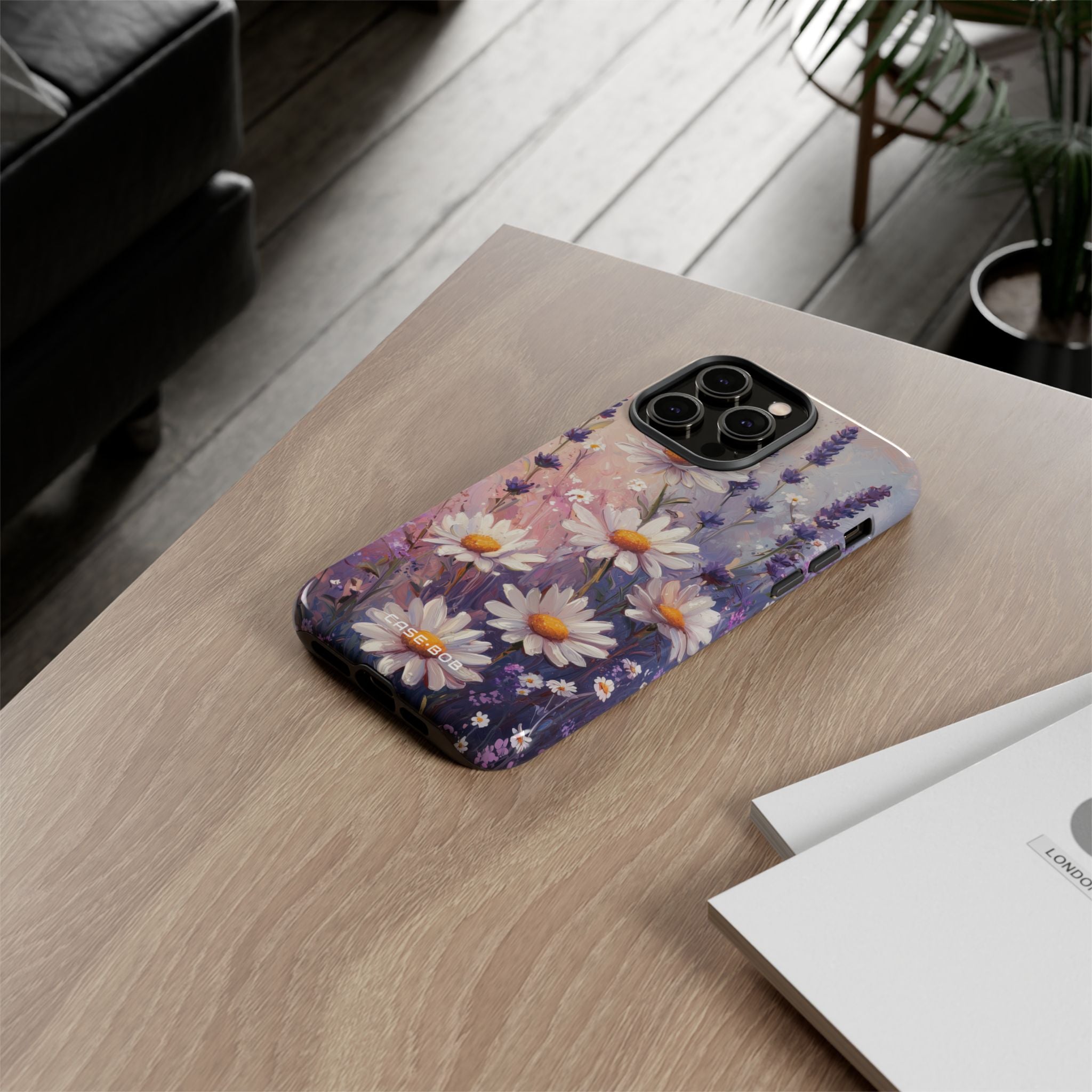 Daisy Lavender Bloom iPhone 14 Pro Max Case - Tough